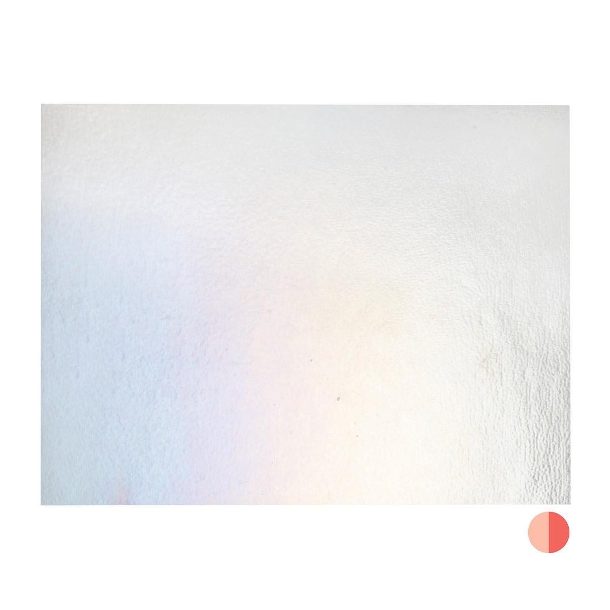 Light Coral Striker Transparent, Thin-rolled, Iridescent, rainbow, 2 mm, Fusible