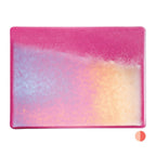 Light Pink Striker Transparent, Double-rolled, Iridescent, rainbow, 3 mm, Fusible