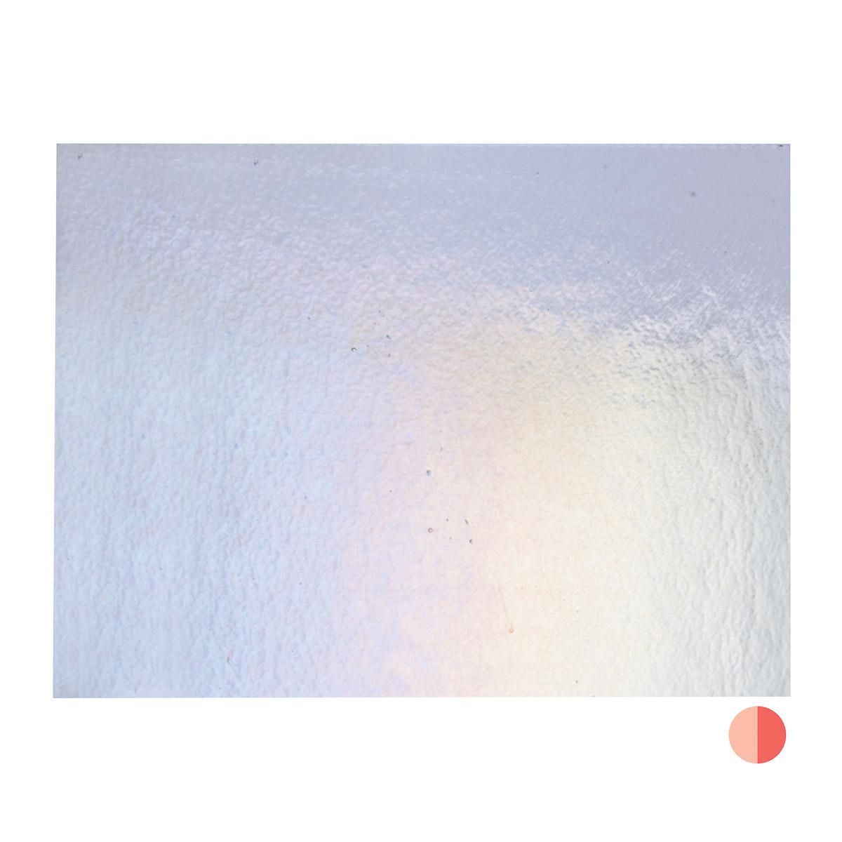 Light Pink Striker Transparent, Double-rolled, Iridescent, rainbow, 3 mm, Fusible