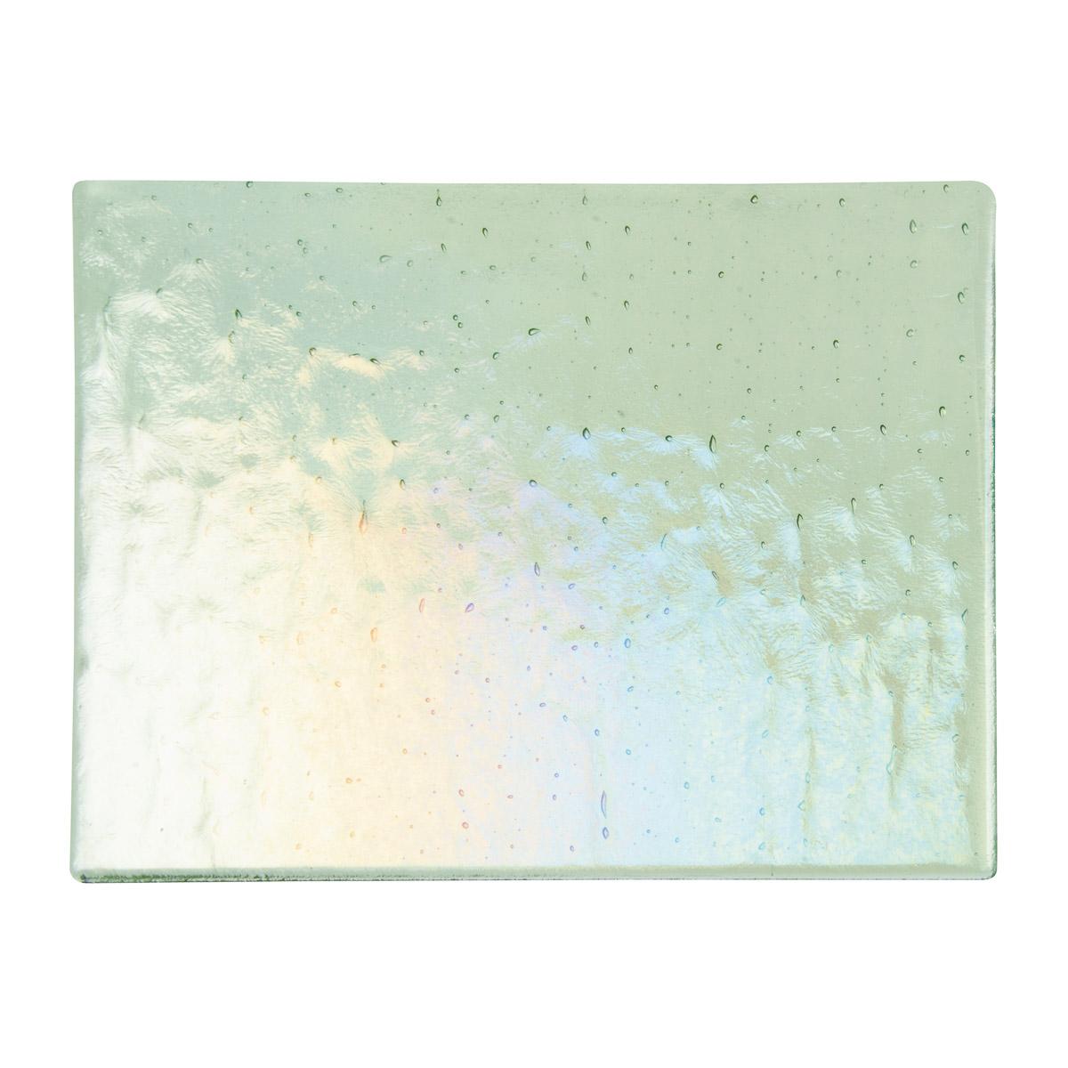 Leaf Green Transparent, Thin-rolled, Iridescent, rainbow, 2 mm, Fusible