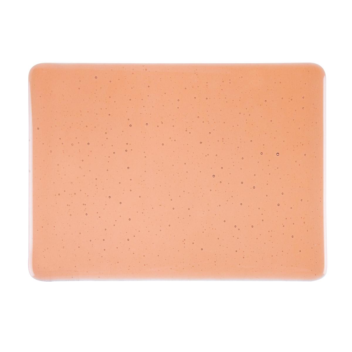 Light Orange Coral Transparent, Thin-rolled, 2 mm, Fusible