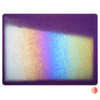 Violet Striker Transparent, Double-rolled, Iridescent, rainbow, 3 mm, Fusible