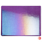 Violet Striker Transparent, Thin-rolled, Iridescent, rainbow, 2 mm, Fusible
