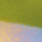 Pine Green Transparent, Double-rolled, Iridescent, rainbow, 3 mm, Color Sample, 2x2 in.