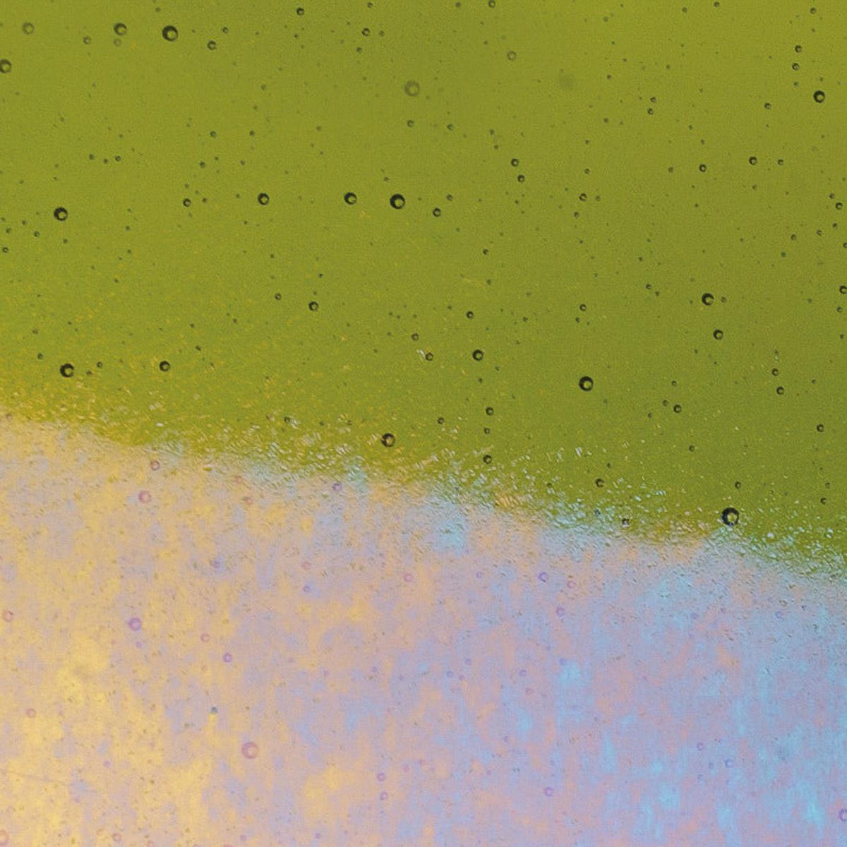 Pine Green Transparent, Double-rolled, Iridescent, rainbow, 3 mm, Color Sample, 2x2 in.