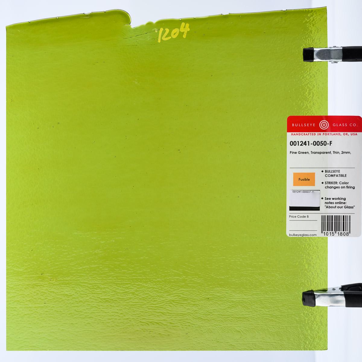 Pine Green Transparent, Thin-rolled, 2 mm, Fusible