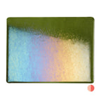 Pine Green Transparent, Thin-rolled, Iridescent, rainbow, 2 mm, Fusible