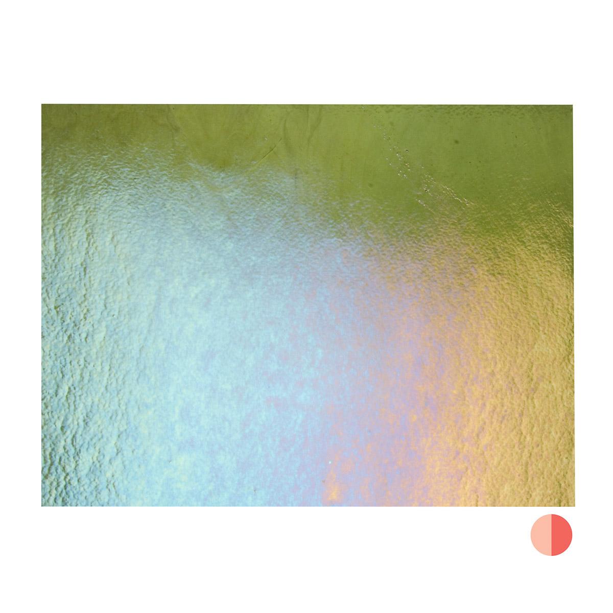 Pine Green Transparent, Thin-rolled, Iridescent, rainbow, 2 mm, Fusible