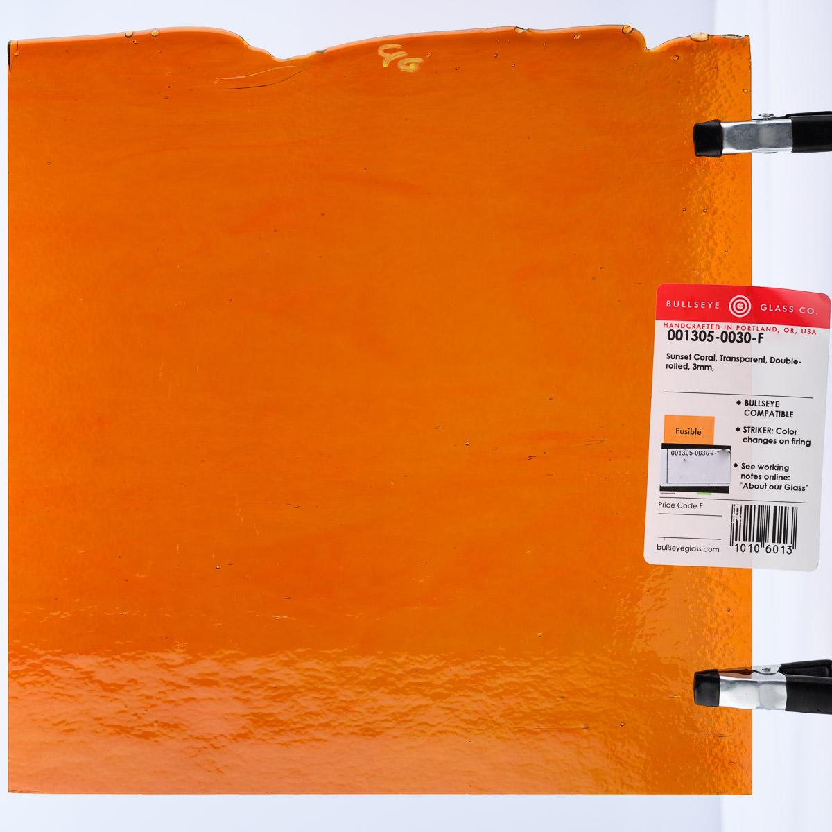 Sunset Coral Transparent, Double-rolled, 3 mm, Fusible