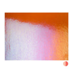 Sunset Coral Transparent, Double-rolled, Iridescent, rainbow, 3 mm, Fusible