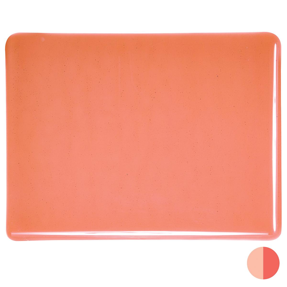 Sunset Coral Transparent, Thin-rolled, 2 mm, Fusible
