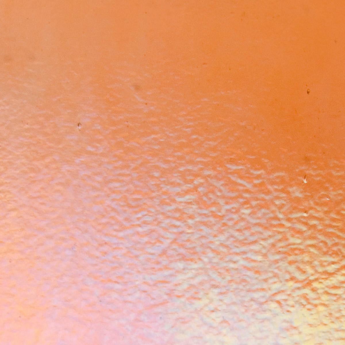 Sunset Coral Transparent, Thin-rolled, Iridescent, rainbow, 2 mm, Fusible