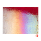 Cranberry Pink Transparent, Double-rolled, Iridescent, rainbow, 3 mm, Fusible