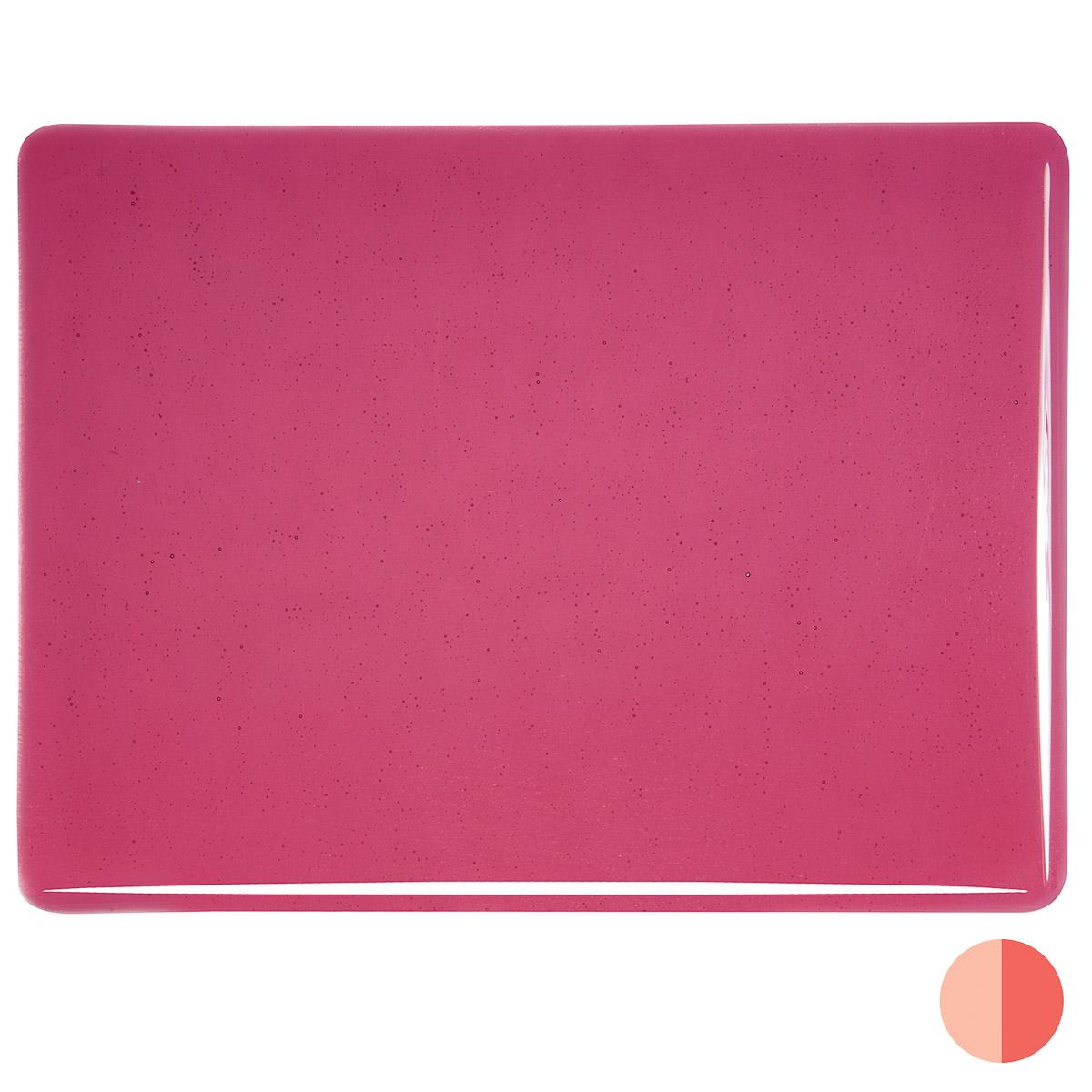 Cranberry Pink Transparent, Thin-rolled, 2 mm, Fusible