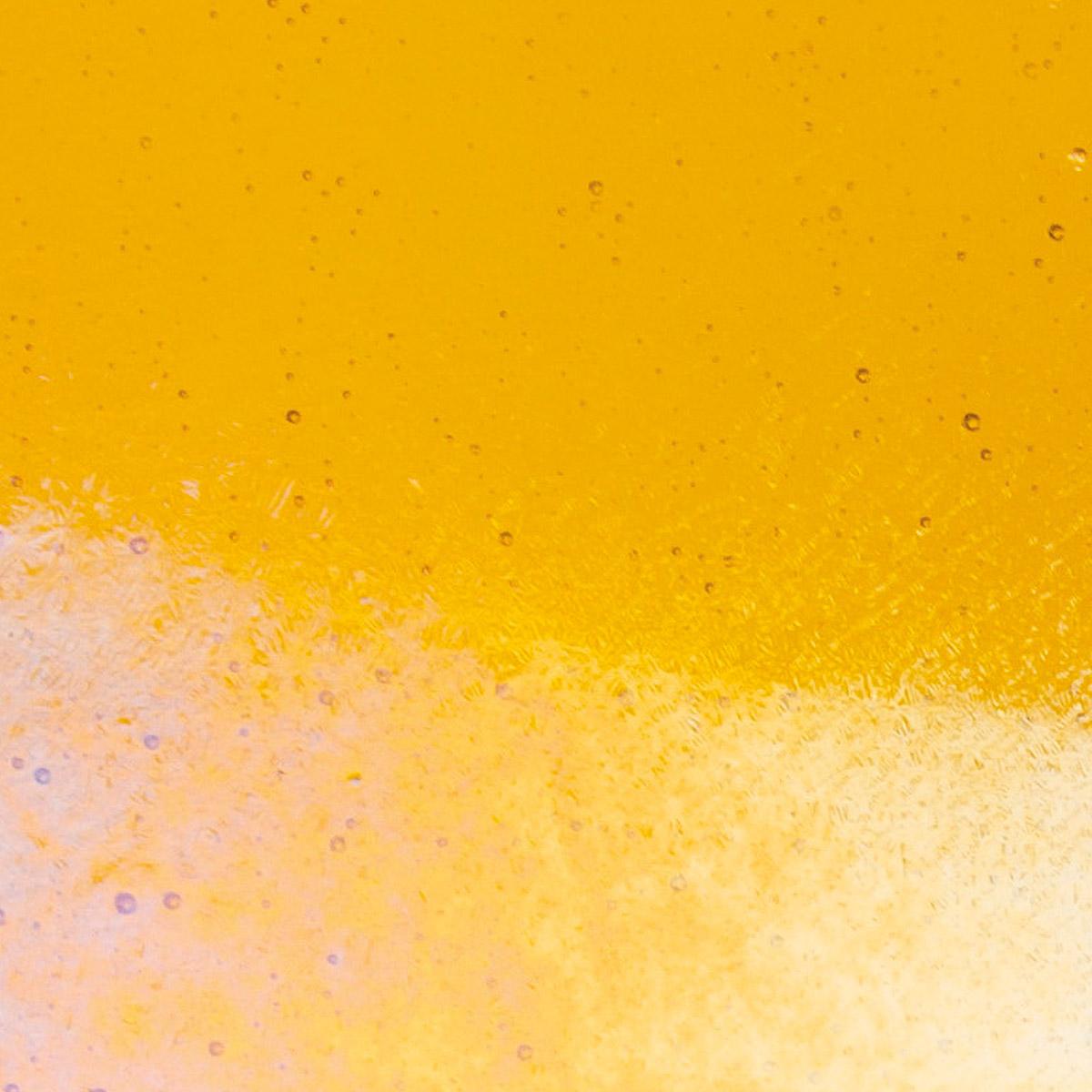 Marigold Yellow Transparent, Double-rolled, Iridescent, rainbow, 3 mm, Fusible