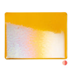 Marigold Yellow Transparent, Double-rolled, Iridescent, rainbow, 3 mm, Fusible