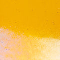 Marigold Yellow Transparent, Double-rolled, Iridescent, rainbow, 3 mm, Color Sample, 2x2 in.