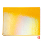 Marigold Yellow Transparent, Thin-rolled, Iridescent, rainbow, 2 mm, Fusible