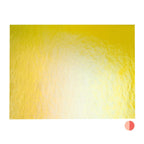 Marigold Yellow Transparent, Thin-rolled, Iridescent, rainbow, 2 mm, Fusible