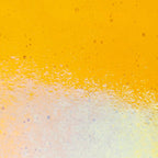 Marigold Yellow Transparent, Thin-rolled, Iridescent, rainbow, 2 mm, Color Sample, 2x2 in.