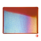 Carnelian Transparent, Double-rolled, Iridescent, rainbow, 3 mm, Fusible