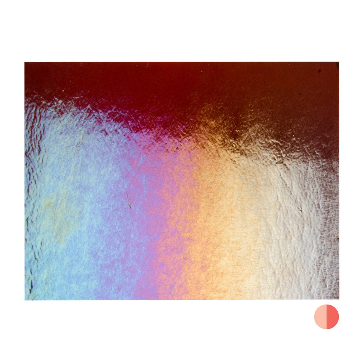 Carnelian Transparent, Double-rolled, Iridescent, rainbow, 3 mm, Fusible
