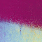 Fuchsia Transparent, Double-rolled, Iridescent, rainbow, 3 mm, Fusible