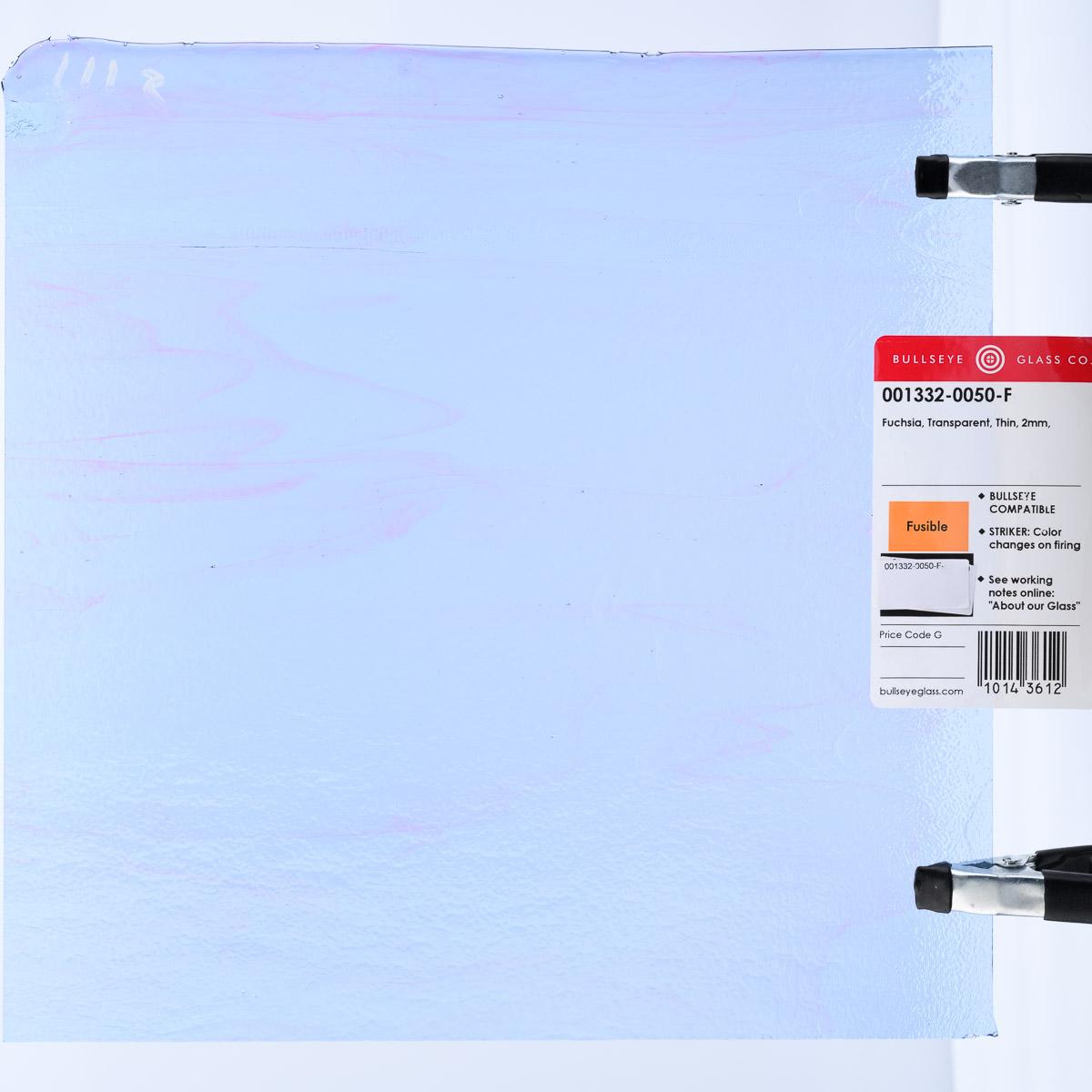 Fuchsia Transparent, Thin-rolled, 2 mm, Fusible