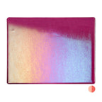 Fuchsia Transparent, Thin-rolled, Iridescent, rainbow, 2 mm, Fusible
