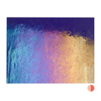 Gold Purple Transparent, Double-rolled, Iridescent, rainbow, 3 mm, Fusible