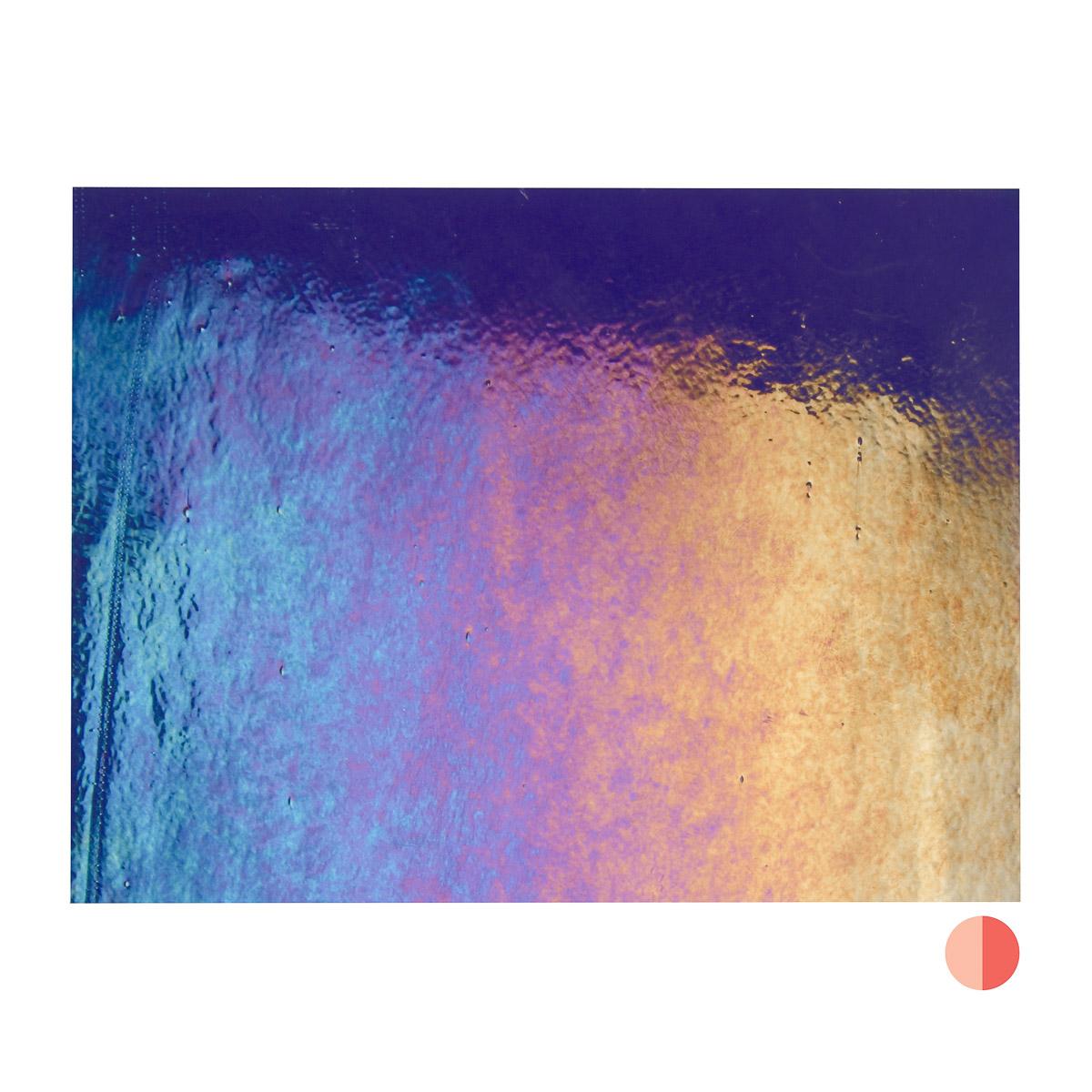 Gold Purple Transparent, Double-rolled, Iridescent, rainbow, 3 mm, Fusible