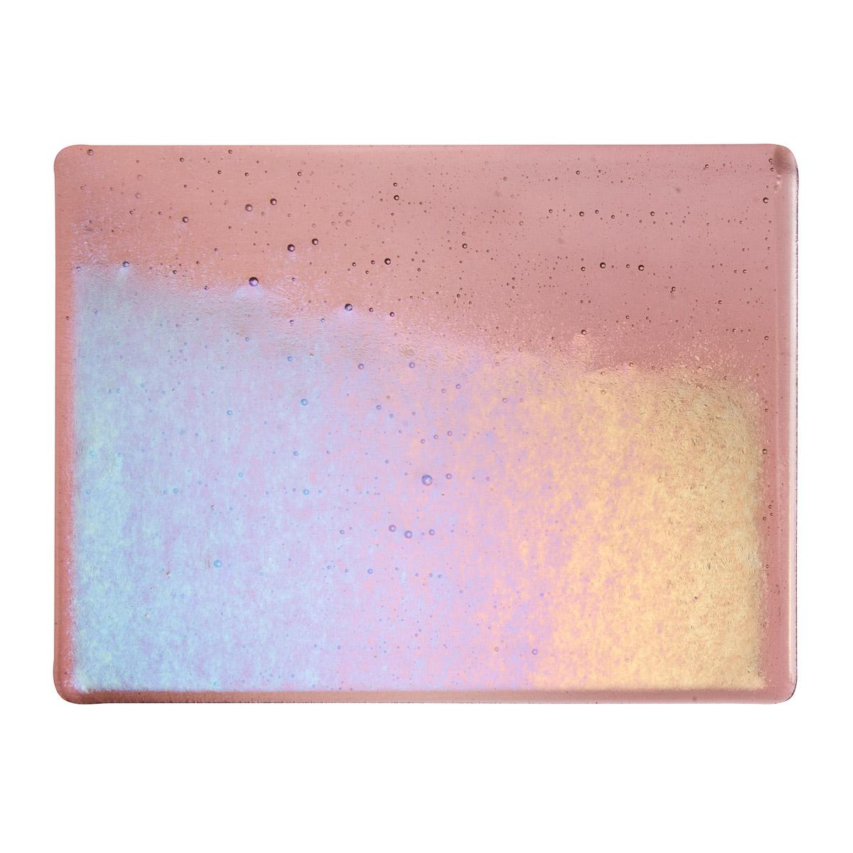 Light Plum Transparent, Thin-rolled, Iridescent, rainbow, 2 mm, Fusible