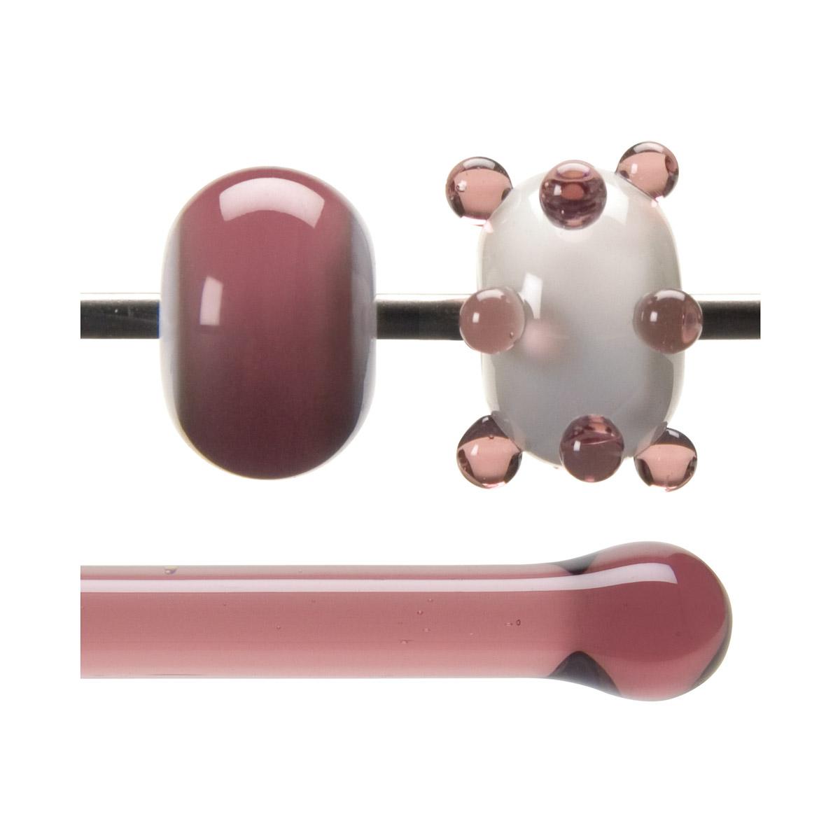 Light Plum Transparent, Rod, 5 mm, Fusible