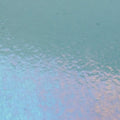 Steel Blue Transparent, Thin-rolled, Iridescent, rainbow, 2 mm, Color Sample, 2 x 2 in.