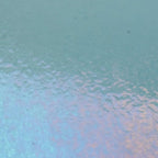 Steel Blue Transparent, Thin-rolled, Iridescent, rainbow, 2 mm, Color Sample, 2 x 2 in.