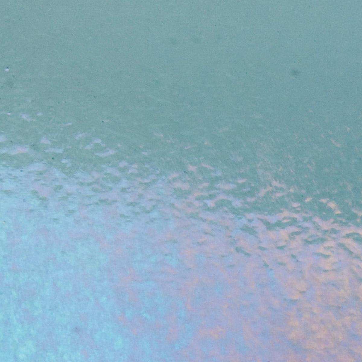 Steel Blue Transparent, Thin-rolled, Iridescent, rainbow, 2 mm, Color Sample, 2 x 2 in.