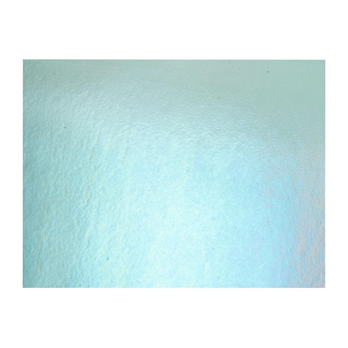 Light Aquamarine Blue Transparent, Thin-rolled, Iridescent, rainbow, 2 mm, Fusible