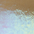 Light Bronze Transparent, Double-rolled, Iridescent, rainbow, 3 mm, Color Sample, 2 x 2 in.