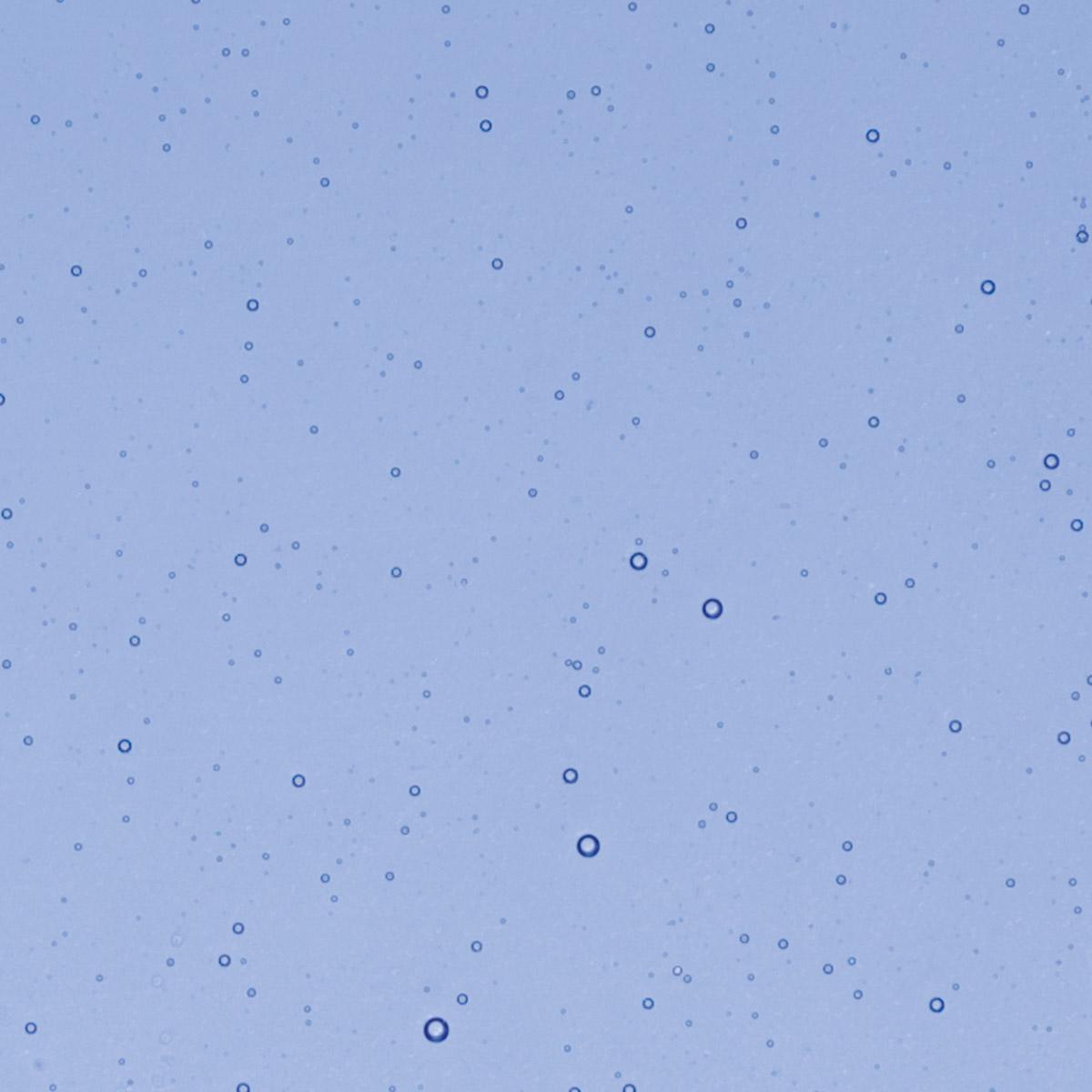 Light Sky Blue Transparent, Double-rolled, 3 mm, Color Sample, 2 x 2 in.