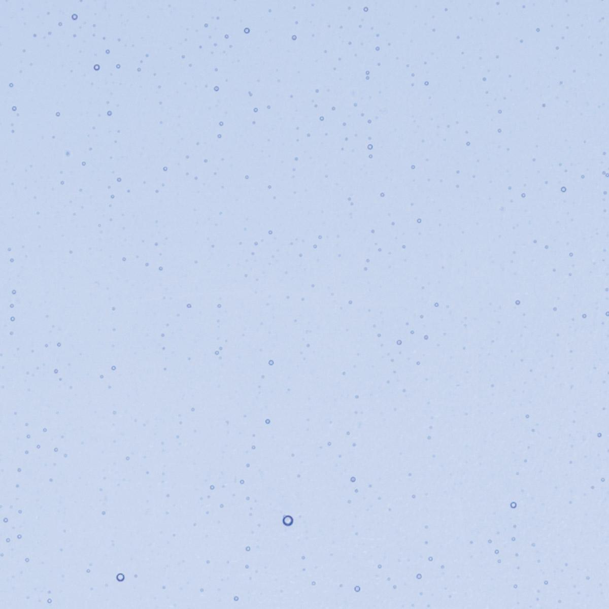 Light Sky Blue Transparent, Thin-rolled, 2 mm, Color Sample, 2 x 2 in.