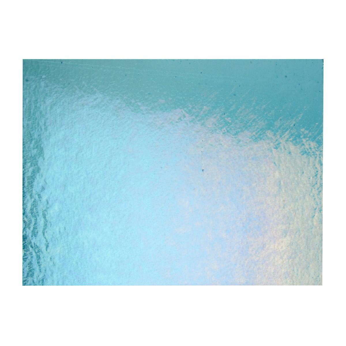 Light Turquoise Blue Transparent, Double-rolled, Iridescent, rainbow, 3 mm, Fusible