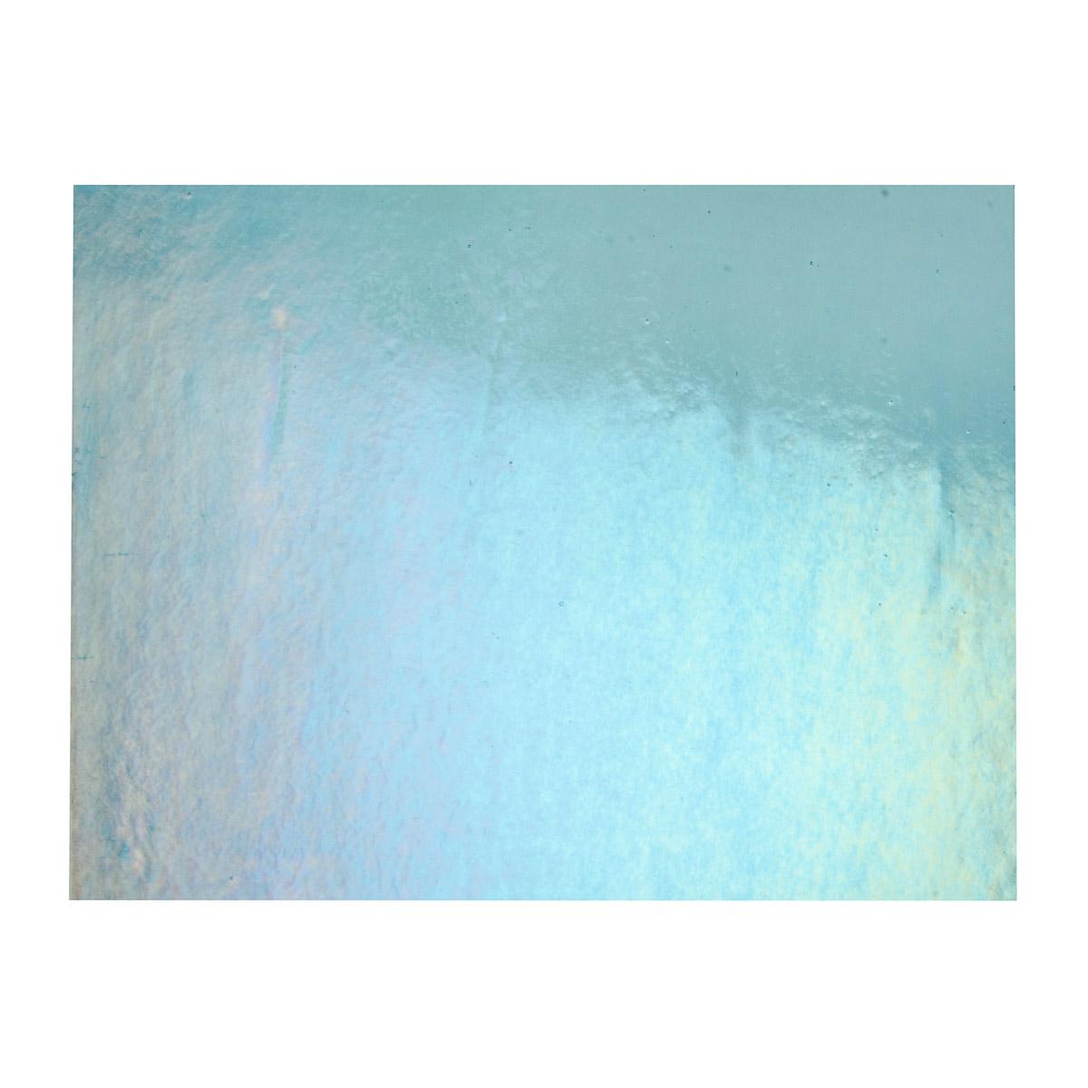 Light Turquoise Blue Transparent, Thin-rolled, Iridescent, rainbow, 2 mm, Fusible