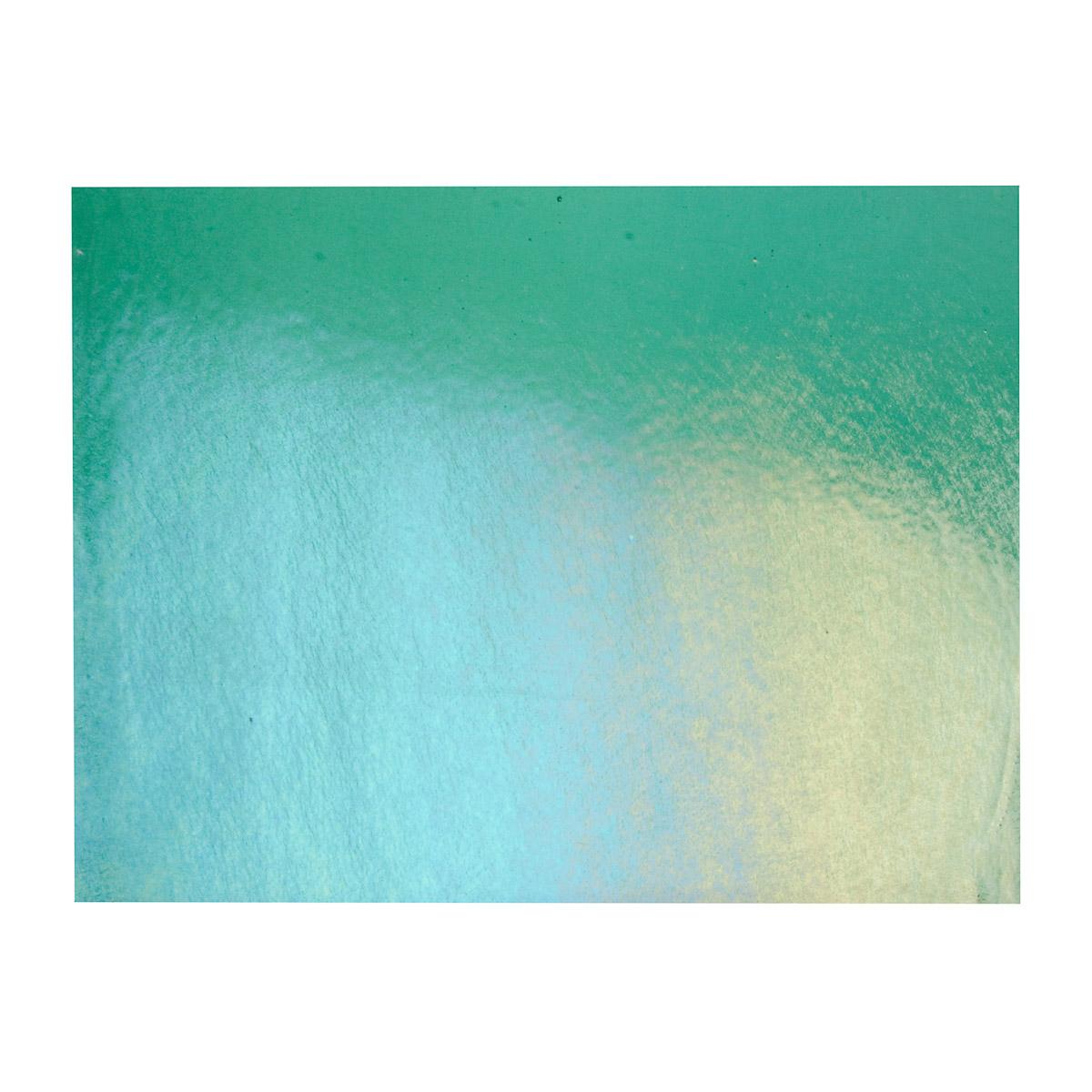 Emerald Green Transparent, Thin-rolled, Iridescent, rainbow, 2 mm, Fusible