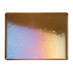 Tan Transparent, Double-rolled, Iridescent, rainbow, 3 mm, Fusible