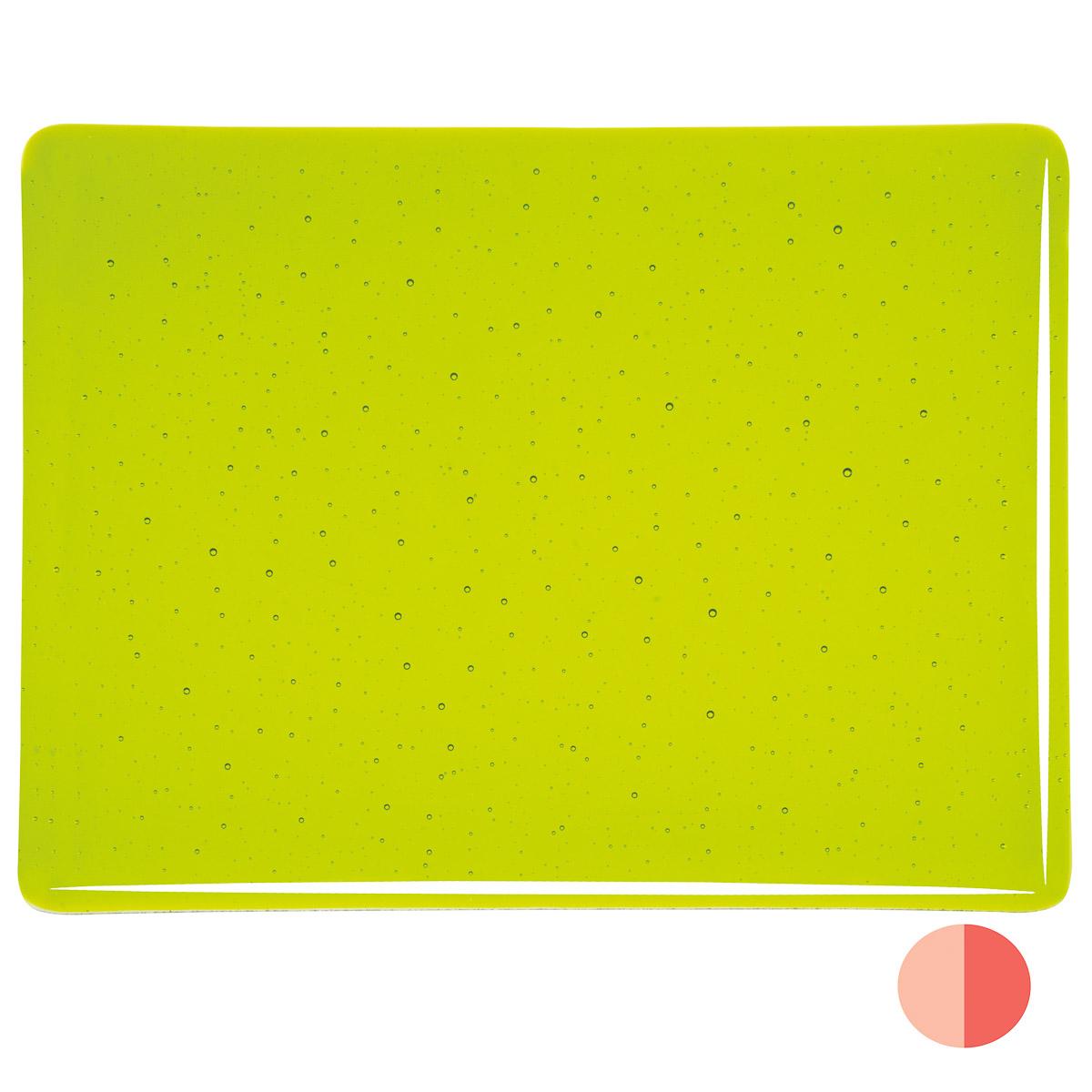 Lemon Lime Green Transparent, Thin-rolled, 2 mm, Fusible