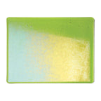 Spring Green Transparent, Double-rolled, Iridescent, rainbow, 3 mm, Fusible