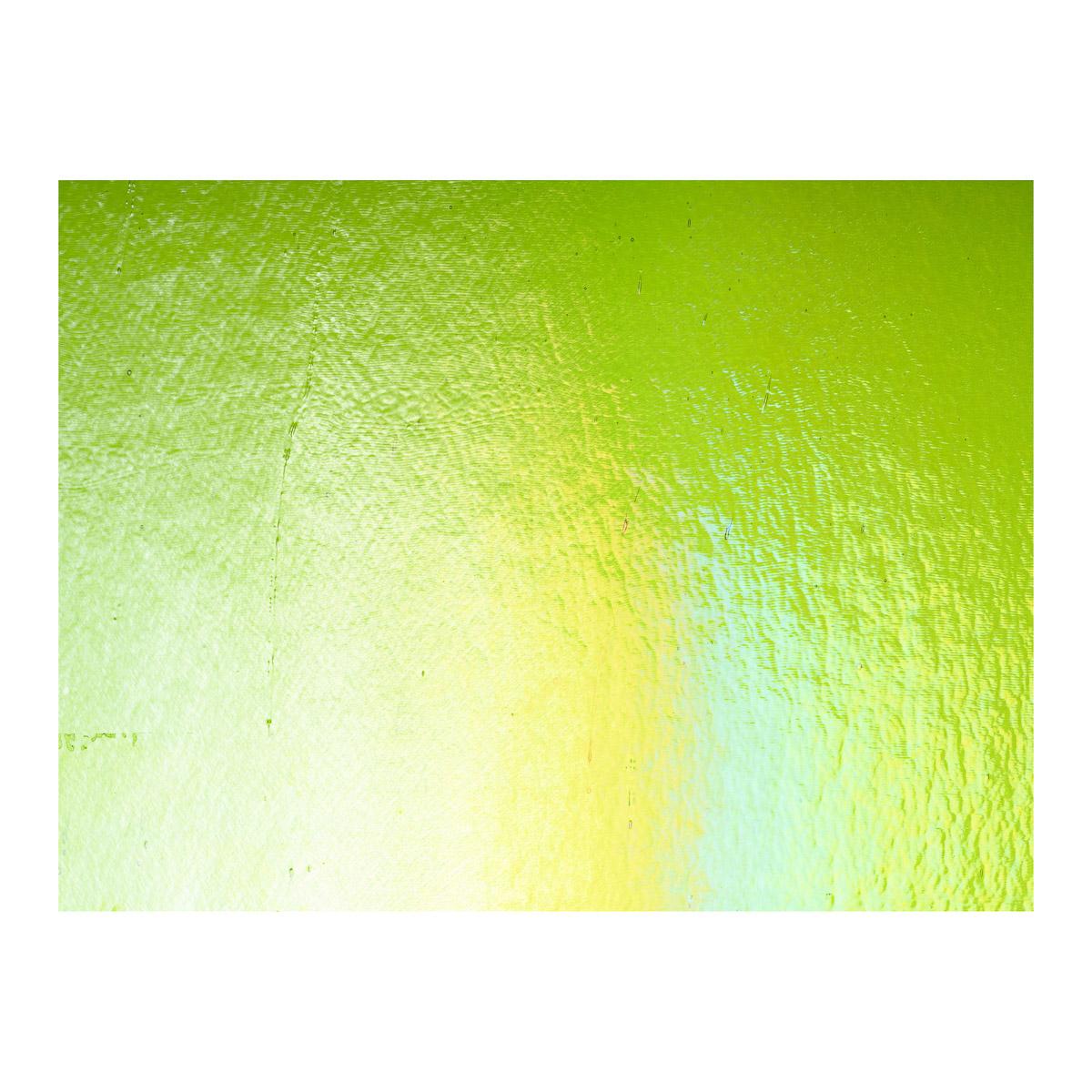 Spring Green Transparent, Double-rolled, Iridescent, rainbow, 3 mm, Fusible