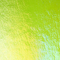 Spring Green Transparent, Double-rolled, Iridescent, rainbow, 3 mm, Color Sample, 2 x 2 in.