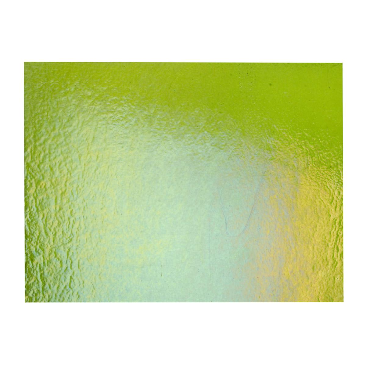 Spring Green Transparent, Thin-rolled, Iridescent, rainbow, 2 mm, Fusible