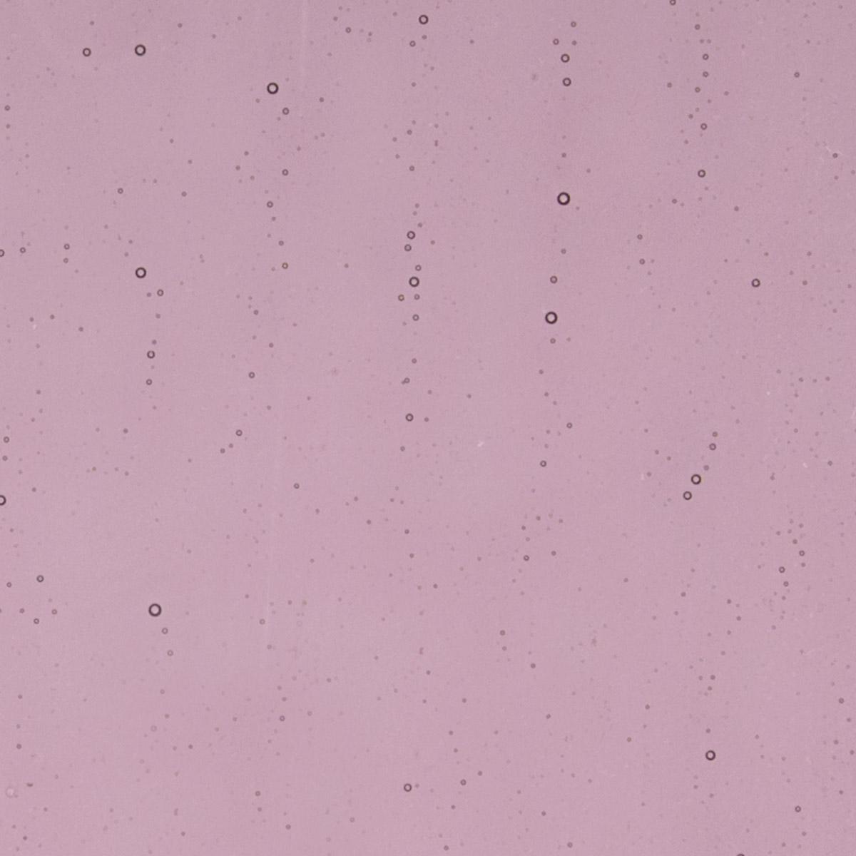 Light Violet Transparent, Double-rolled, 3 mm, Color Sample, 2 x 2 in.